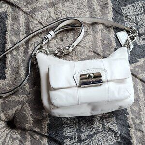 COACH L0993-14771 RARE Vintage White Leather Mini Shoulder Bag